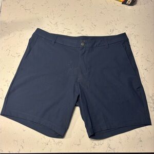 Lululemon Athletica Men's Deep Blue Flat Front Shorts